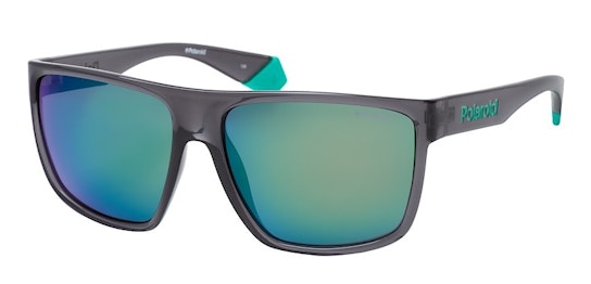 Flat-Top Squared PLD 6076/S (KB7) Sunglasses Green / Grey