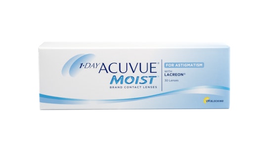 Acuvue Moist with LACREON (1 day toric for astigmatism) 