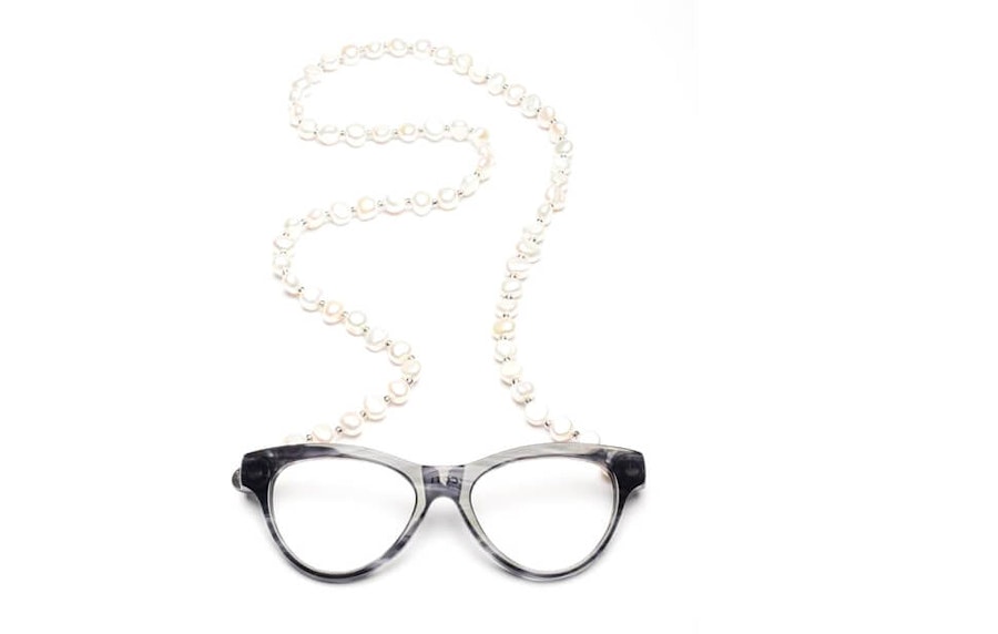 CotiVision Elements Pearls - Soft Grey (+1.00) Necklace Reading Glasses Grey +1.00