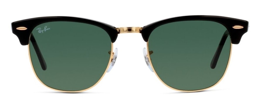 Ray-Ban Clubmaster RB 3016 (W0365) Sunglasses Green / Black