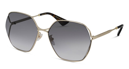 GG 0818SA (001) Sunglasses Grey / Gold