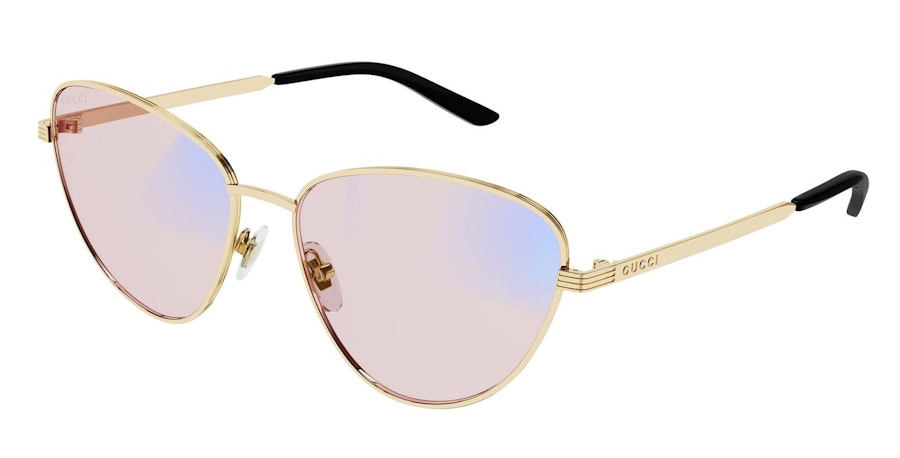 Gucci Blue & Beyond GG 0803S (005) Sunglasses Pink / Gold