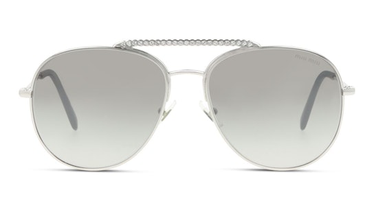 MU 53VS (1BC5O0) Sunglasses Brown / Silver