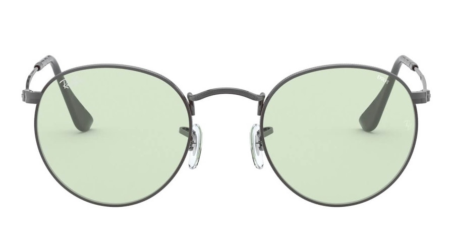 Ray-Ban Round Metal RB 3447 (004/T1) Sunglasses Green / Grey