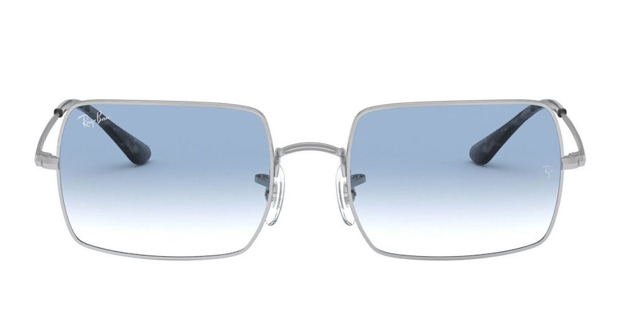 Ray-Ban Rectangle RB 1969 Unisex Sunglasses Blue/Silver
