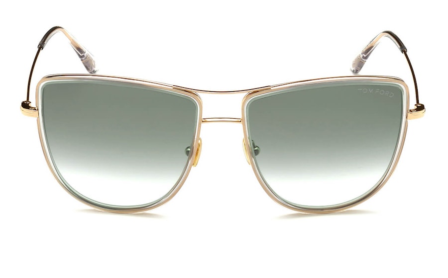 Tom Ford Vittorio FT 759 (28B) Sunglasses Grey / Rose Gold