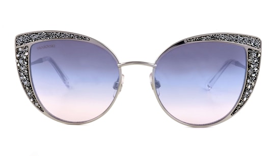 SK 0282 (16Z) Sunglasses Blue / Silver