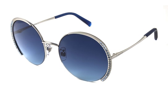 SK 0280 (16W) Sunglasses Blue / Silver