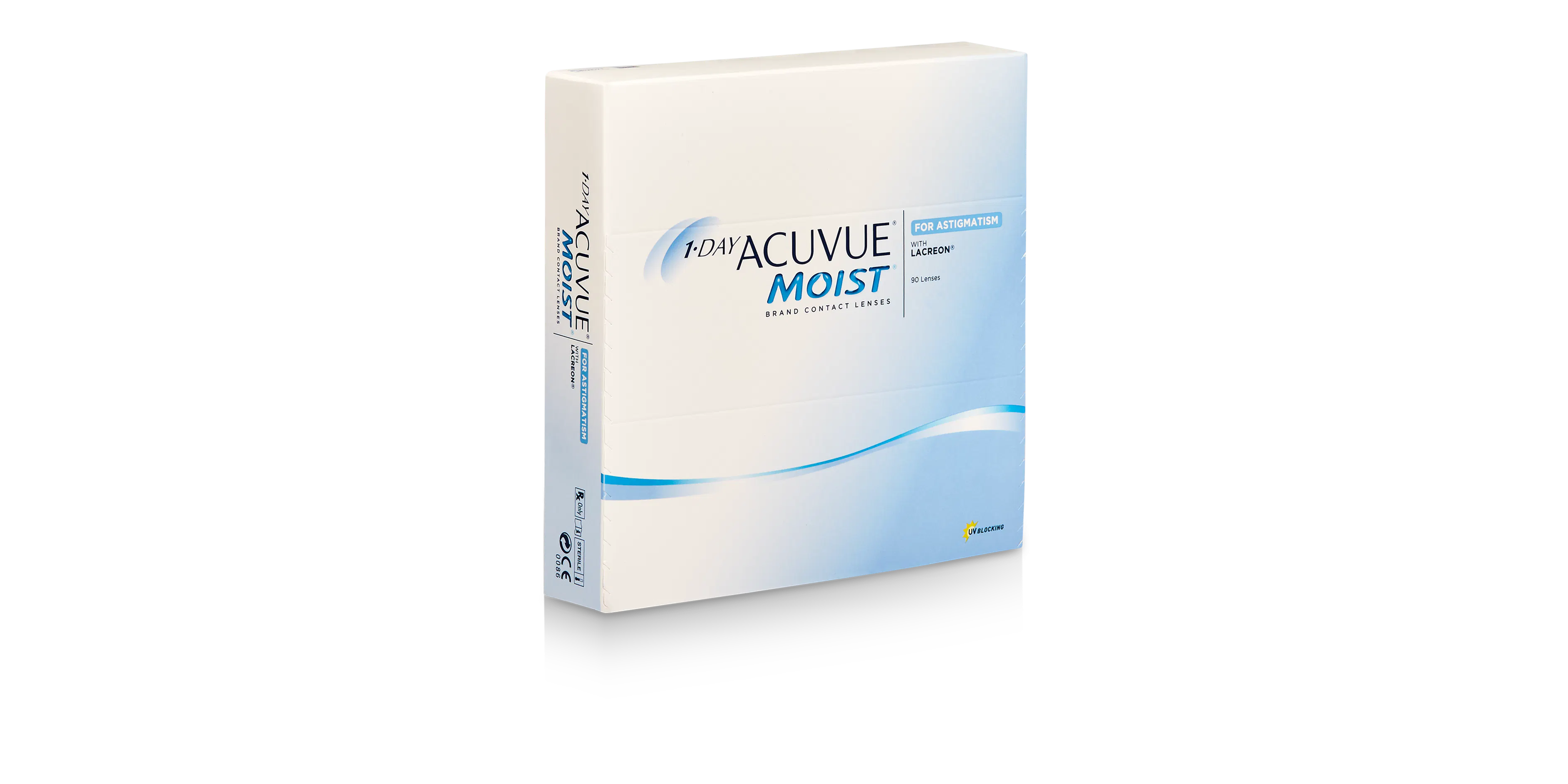 Front, 1-Day ACUVUE® Moist For Astigmatism 90