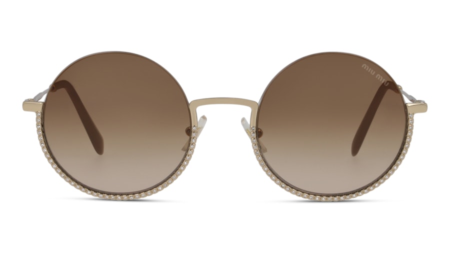 Miu Miu MU69US ZVN1Z1 Marrone / Oro