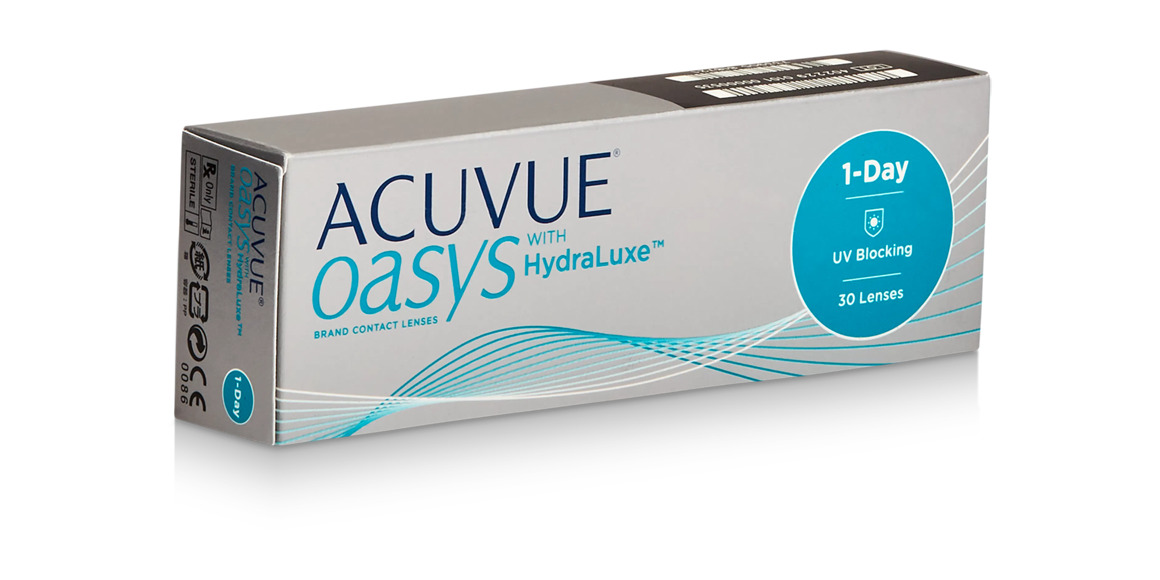 Front, ACUVUE® OASYS 1-Day with HydraLuxe™ Technology 30