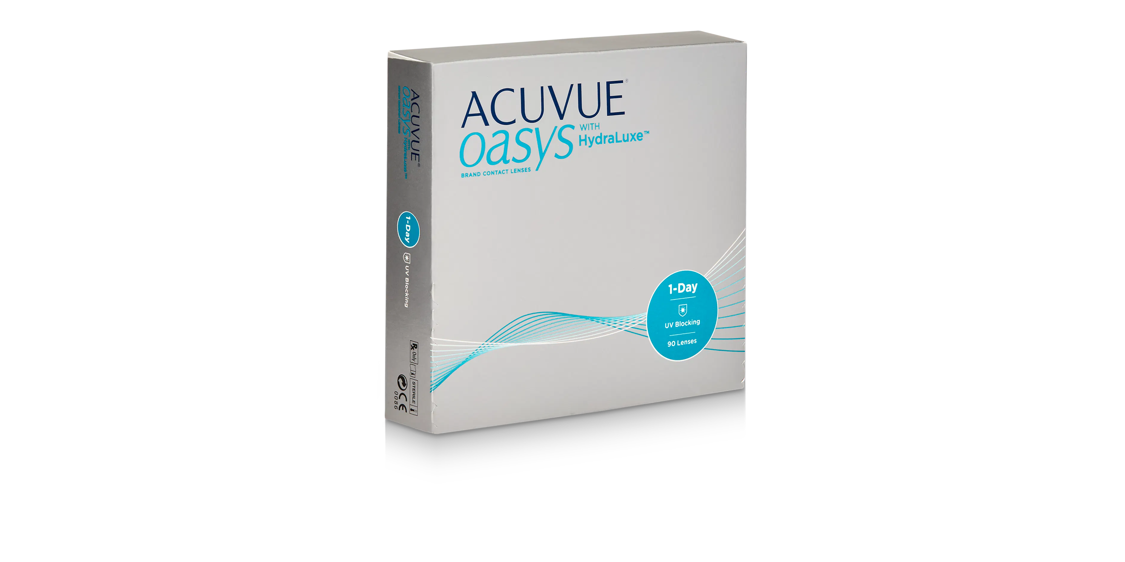 Front, ACUVUE® OASYS 1-Day with HydraLuxe™ Technology 90