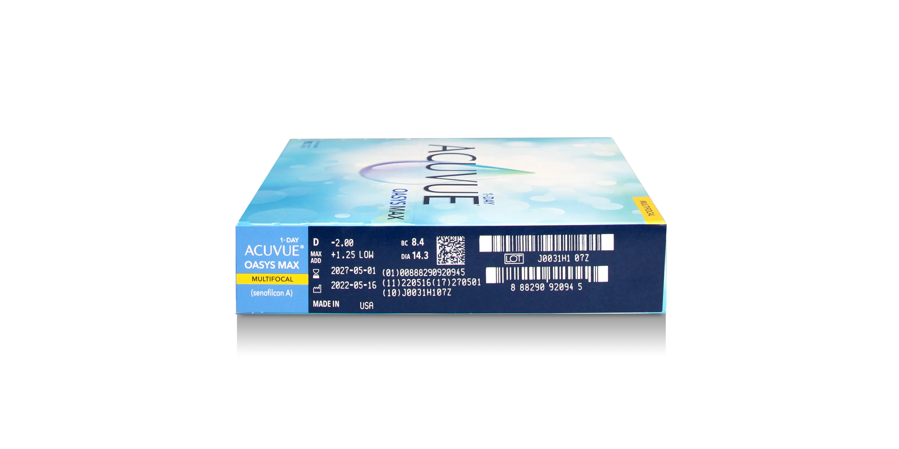 Parameter, ACUVUE® OASYS MAX 1-Day Multifocal 90