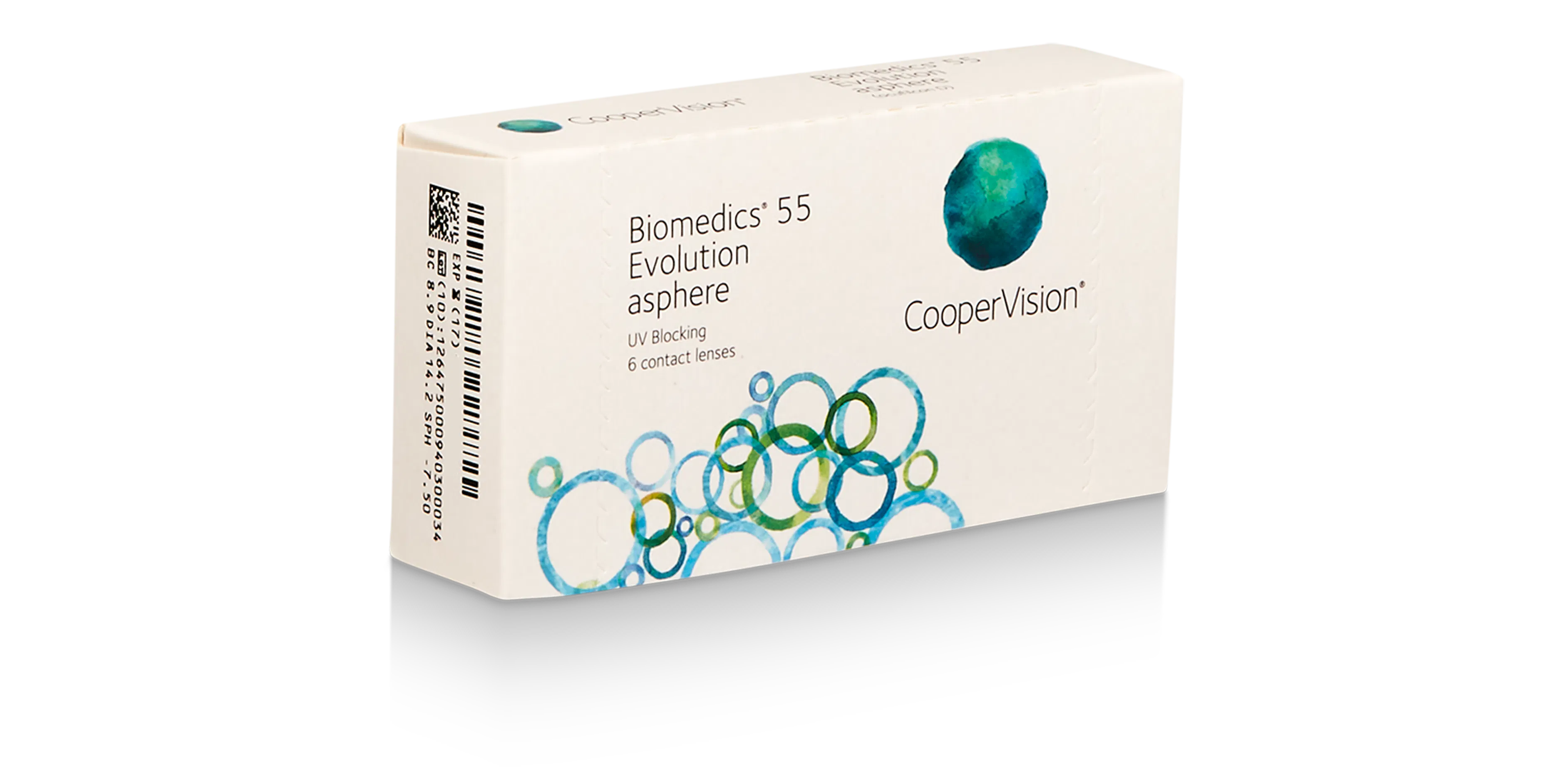 Front, Biomedics® 55 Evolution 6