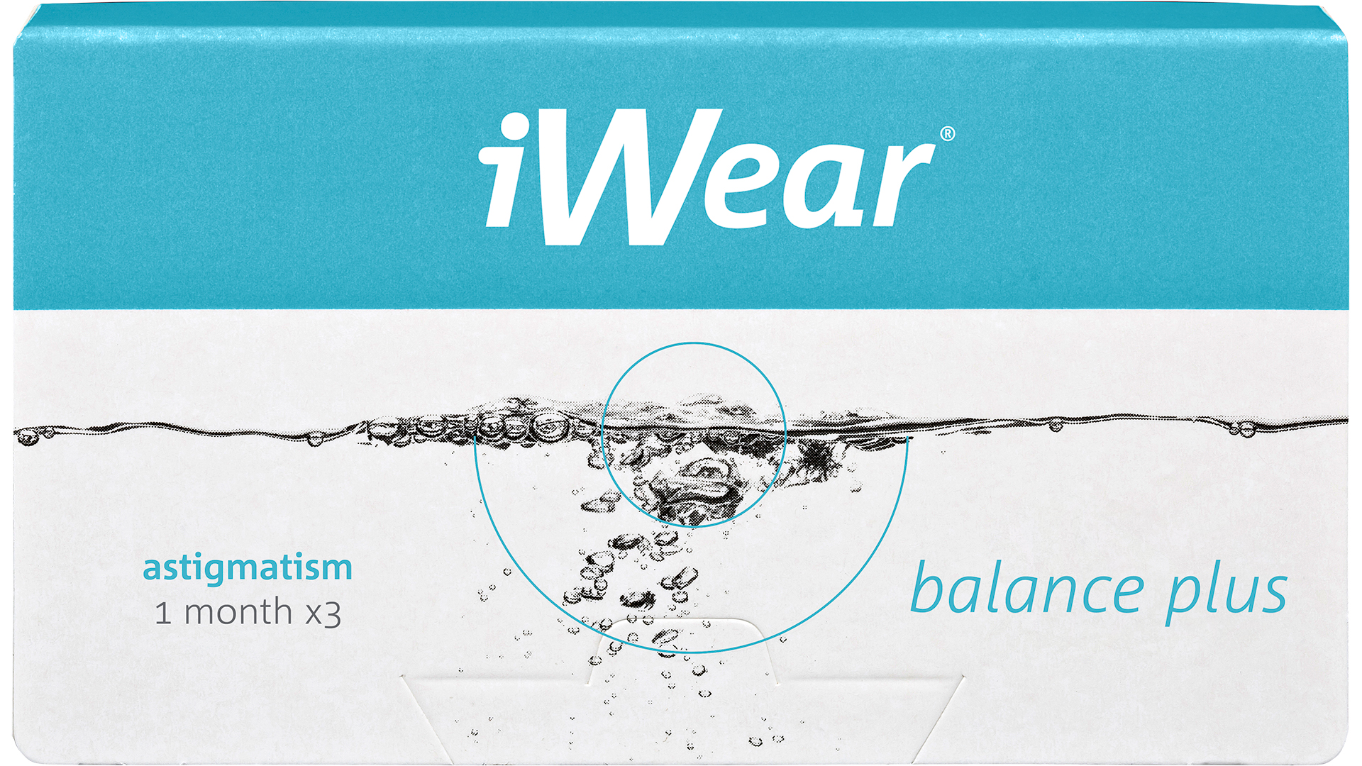 Front iWear iWear balance plus Astigmatism Mensili 3 lenti per confezione