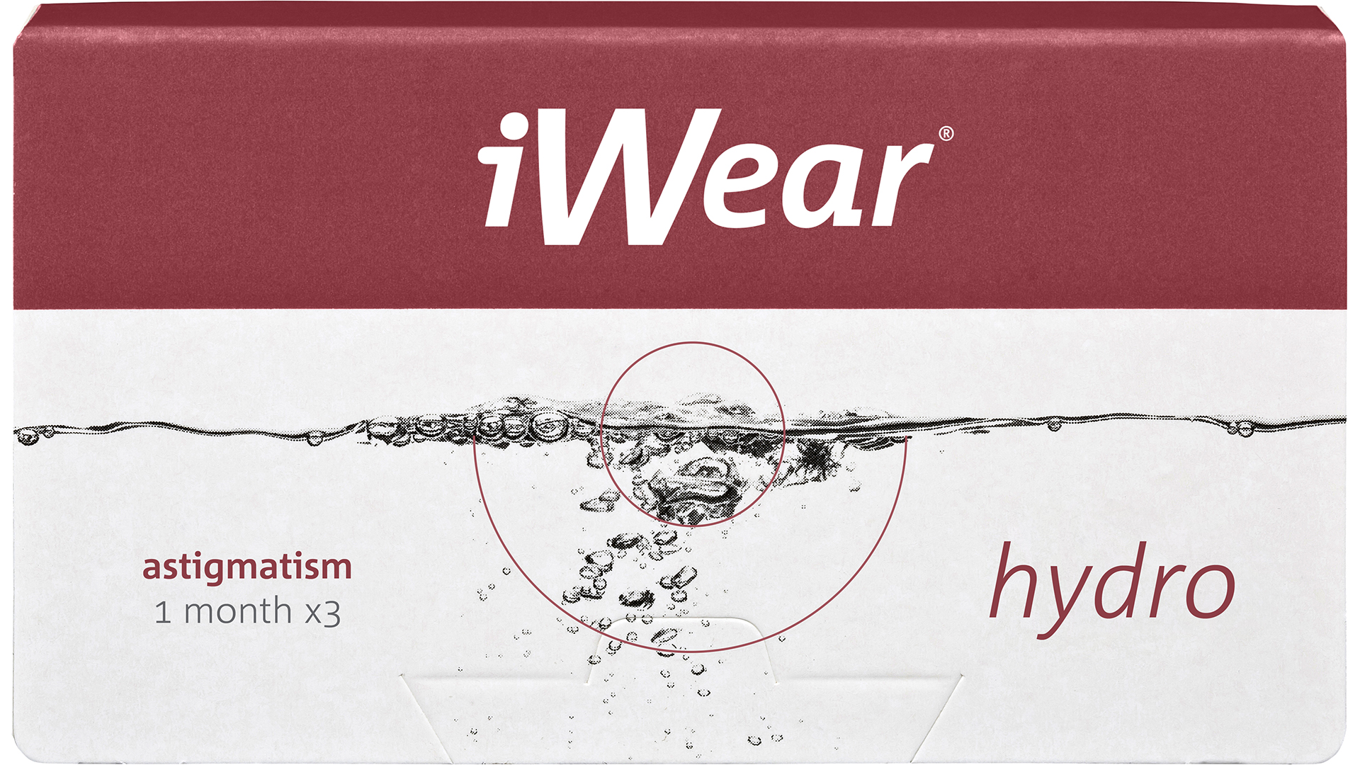 Front iWear iWear Hydro Astigmatism Mensili 3 lenti per confezione