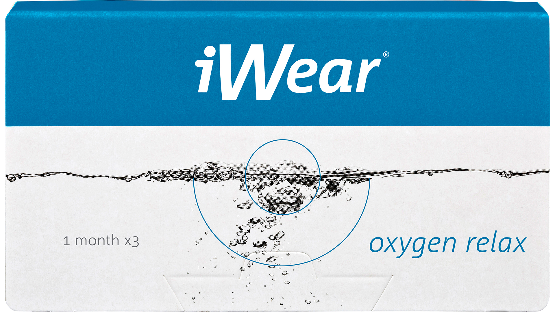 Front iWear iWear oxygen Relax Mensili 3 lenti per confezione