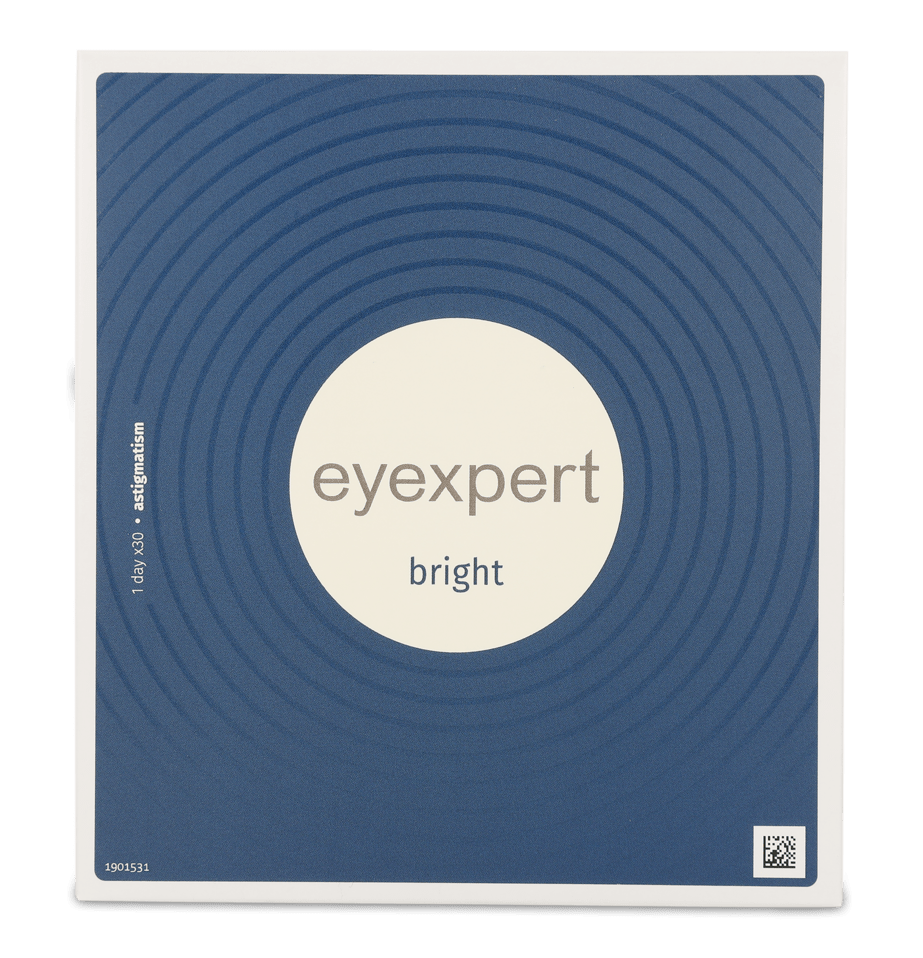 Front Eyexpert Eyexpert Bright For Astigmatism Daglenzen 30 lenzen per doosje