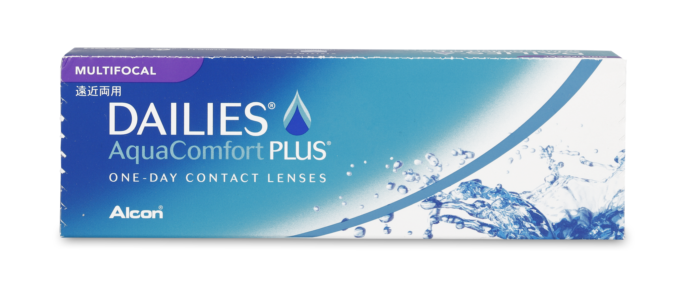 Front Dailies Dailies Aqua Comfort Plus Multifocal Daglenzen 30 lenzen per doosje