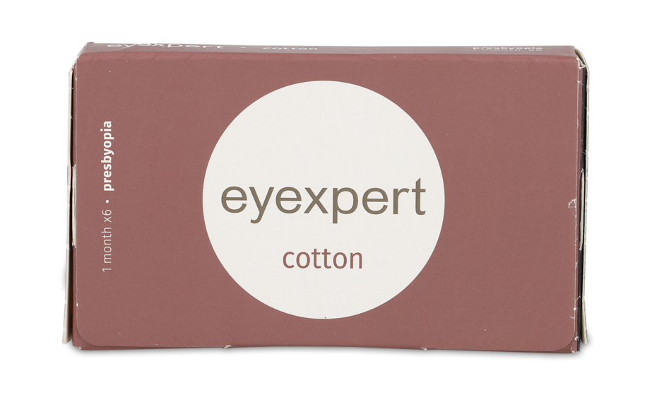 Front Eyexpert Eyexpert Cotton Multifocal Maandlenzen 6 lenzen per doosje