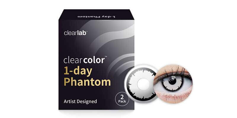 Front ClearColor Clearcolor 1-Day Phantom Angelic White Daglenzen 2 lenzen per doosje