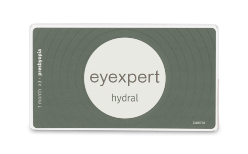 Front Eyexpert Eyexpert Hydral Distance Multifocaal Maandlenzen 3 lenzen per doosje