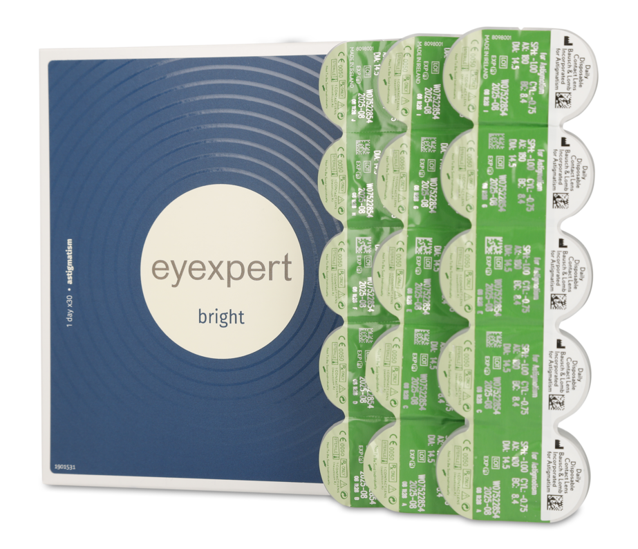 Open_Box Eyexpert Eyexpert Bright For Astigmatism Daglenzen 30 lenzen per doosje