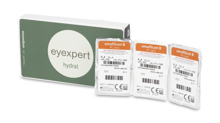 Open_Box Eyexpert Eyexpert Hydral Distance For Astigmatism Maandlenzen 3 lenzen per doosje