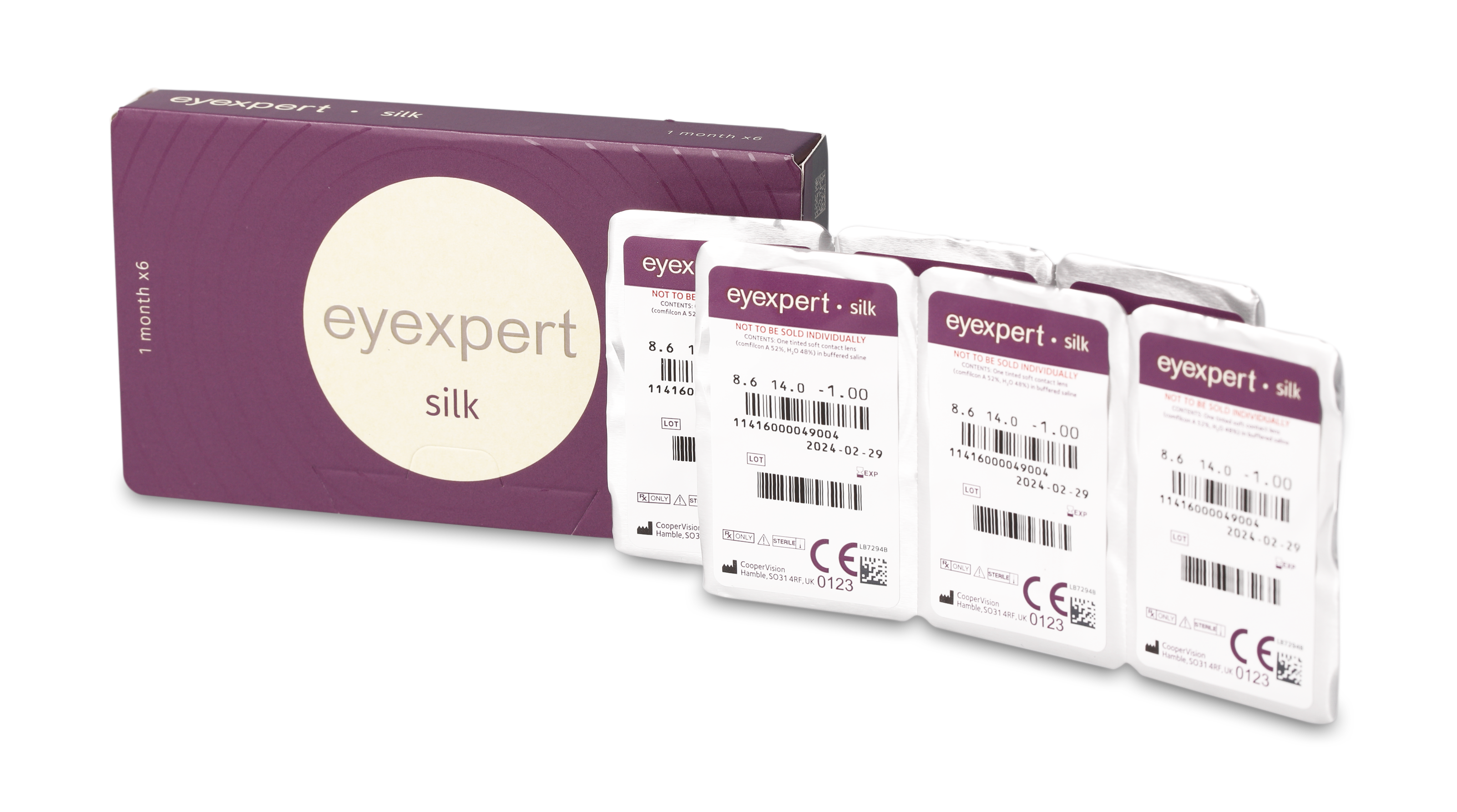 Open_Box Eyexpert Eyexpert Silk Maandlenzen 6 lenzen per doosje