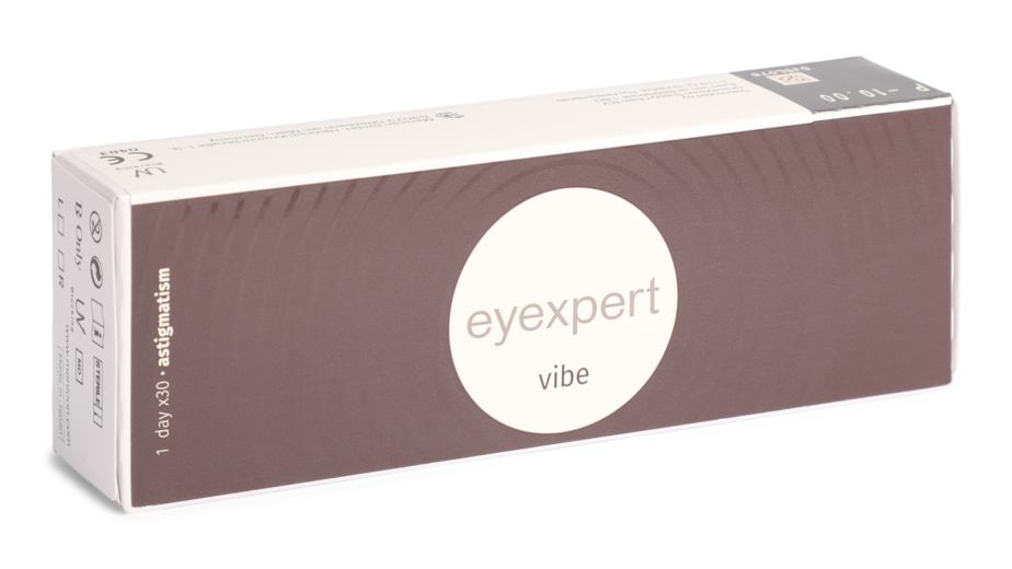 Angle_Left01 Eyexpert Eyexpert Vibe  For Astigmatism Daglenzen 30 lenzen per doosje