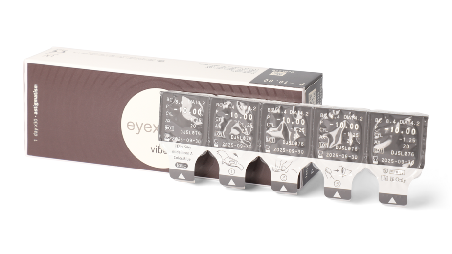 Open_Box Eyexpert Eyexpert Vibe  For Astigmatism Daglenzen 30 lenzen per doosje