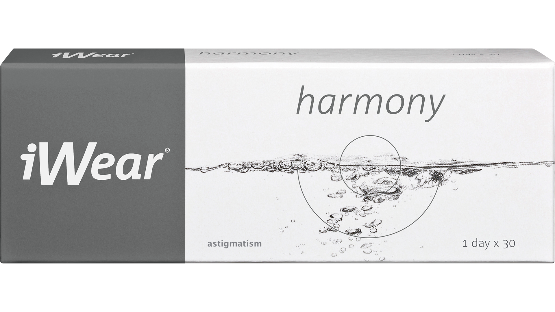 Front iWear iWear Harmony For Astigmatism Daglenzen 30 lenzen per doosje