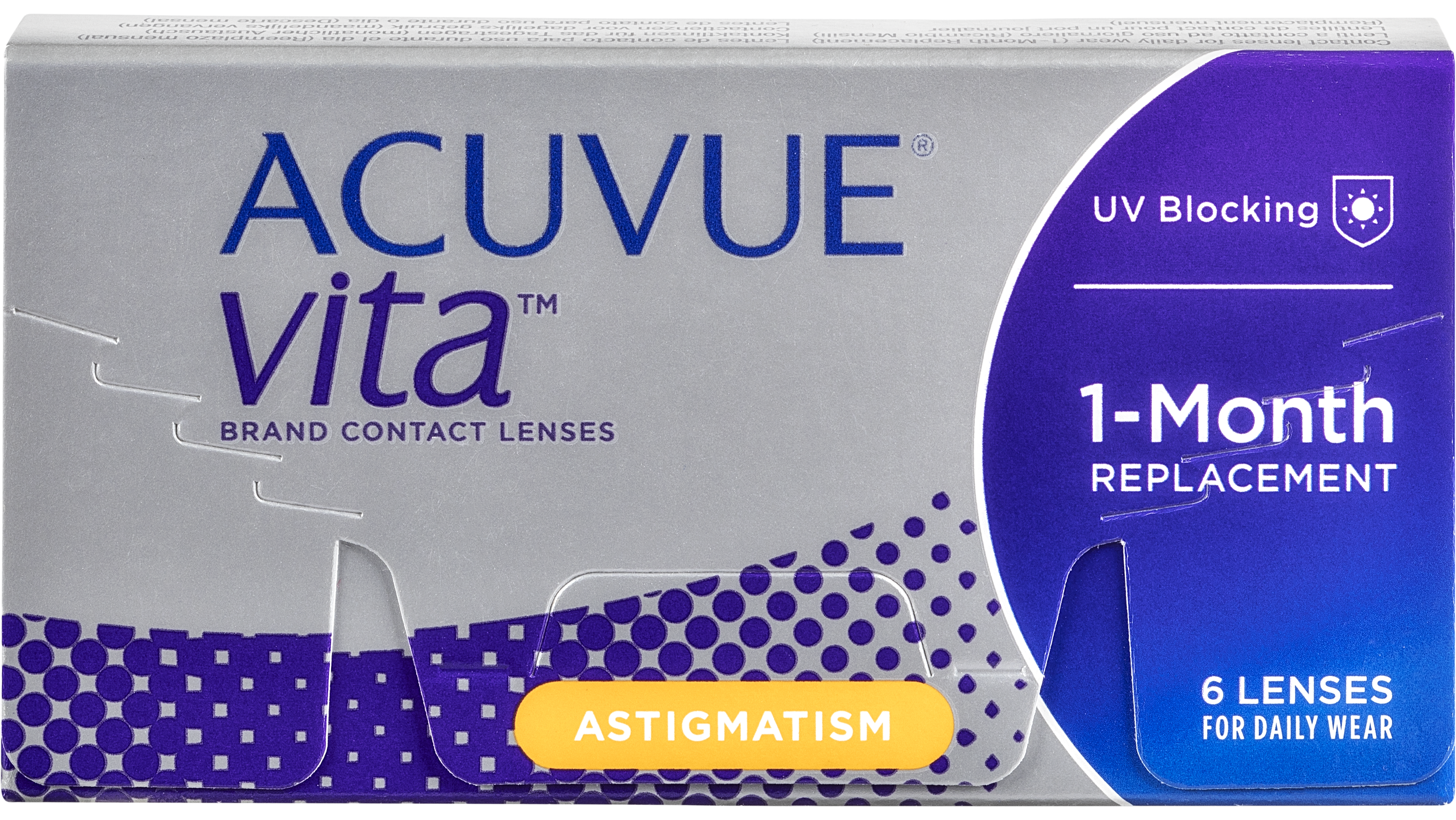 Front Acuvue Acuvue Vita for astigmatism Diárias 6 lentes por caixa