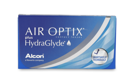 Front Air Optix plus Hydraglyde (caixa de 3)