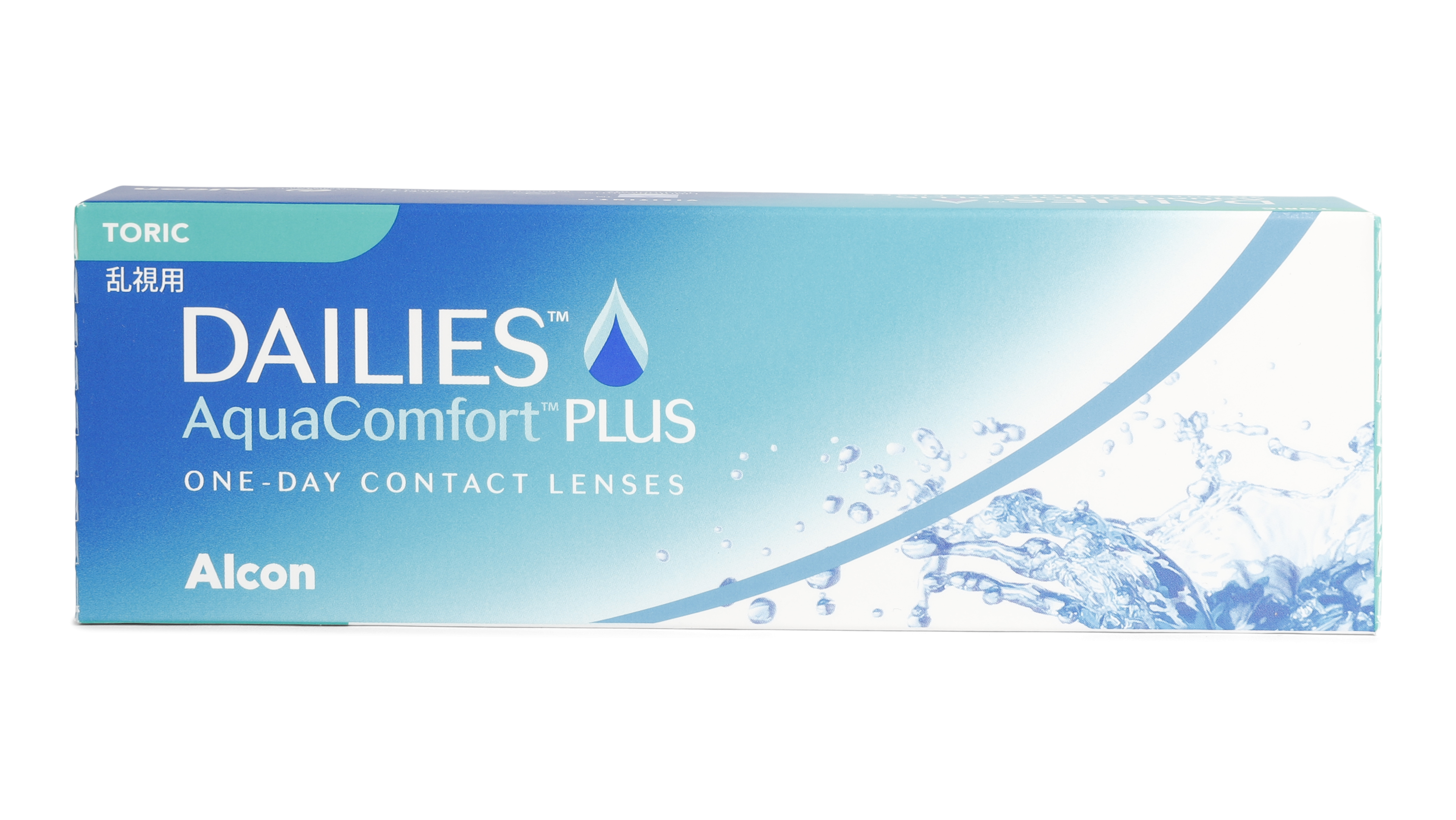 Front Dailies Dailies Aqua Comfort Plus Toric (caixa de 30) Diárias 30 lentes por caixa