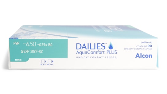 Dailies Dailies Aqua Comfort Plus Toric (caixa de 90) Diárias 90 lentes por caixa