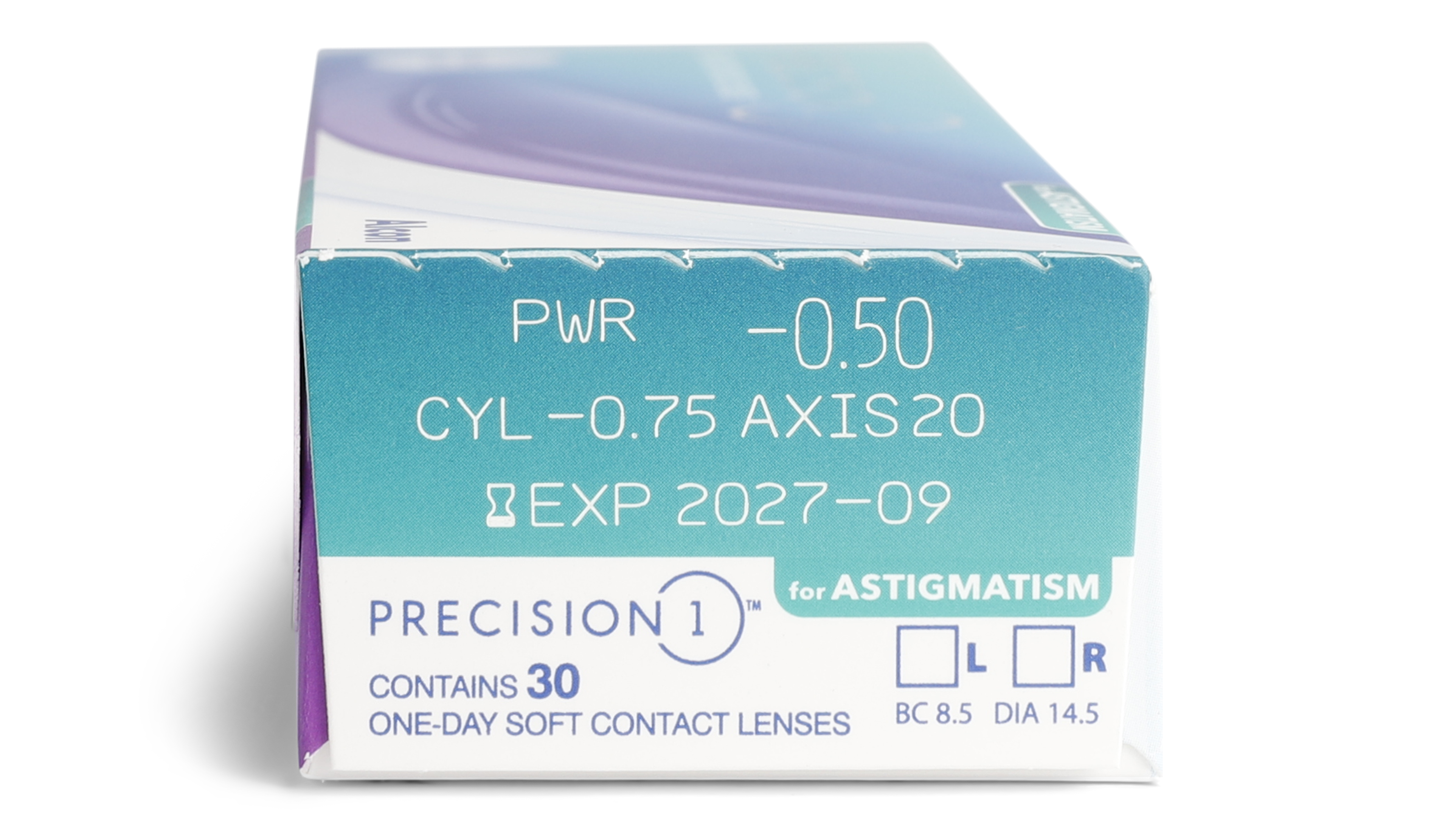 Parameter Precision 1 Precision 1 for Astigmatism Diárias 30 lentes por caixa