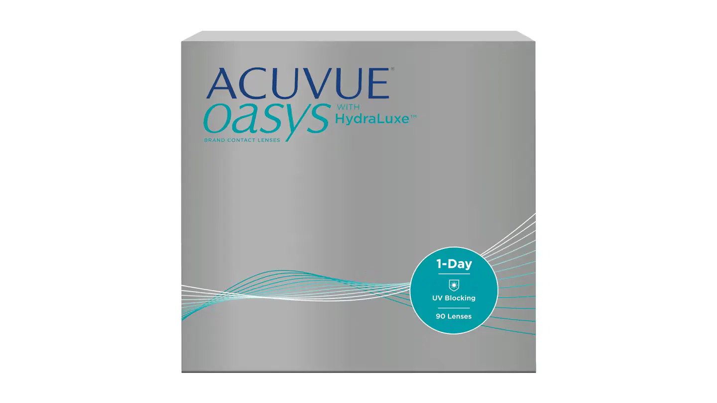 Front, 1-day Acuvue Oasys hydraluxe (90 lentes)