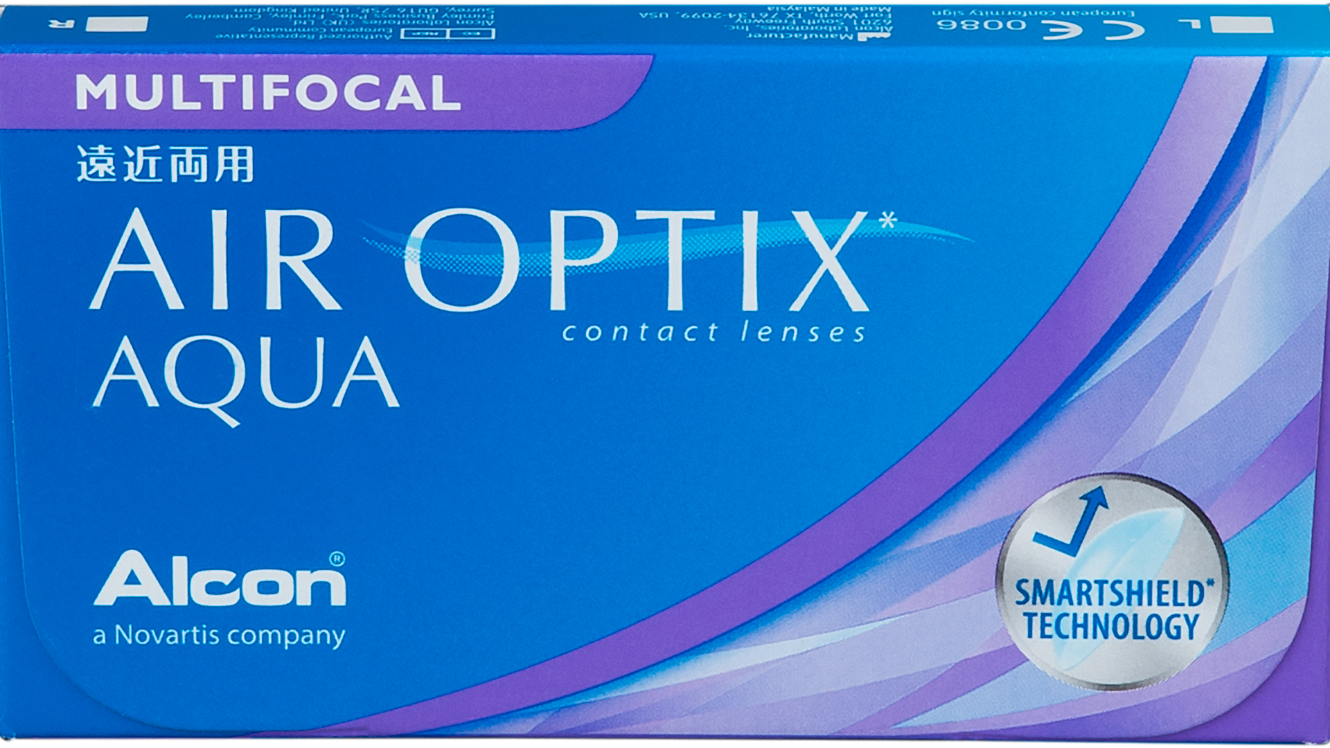 Front Air Optix Air Optix Aqua Multifocal Mensais 6 lentes por caixa