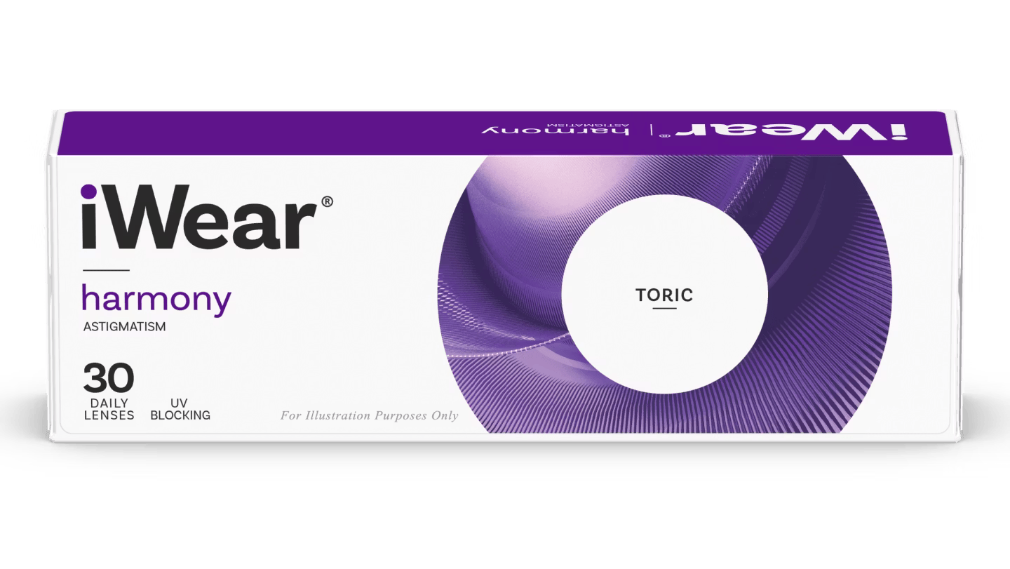 Front, iWear Harmony Astigmatism (30 lentes)