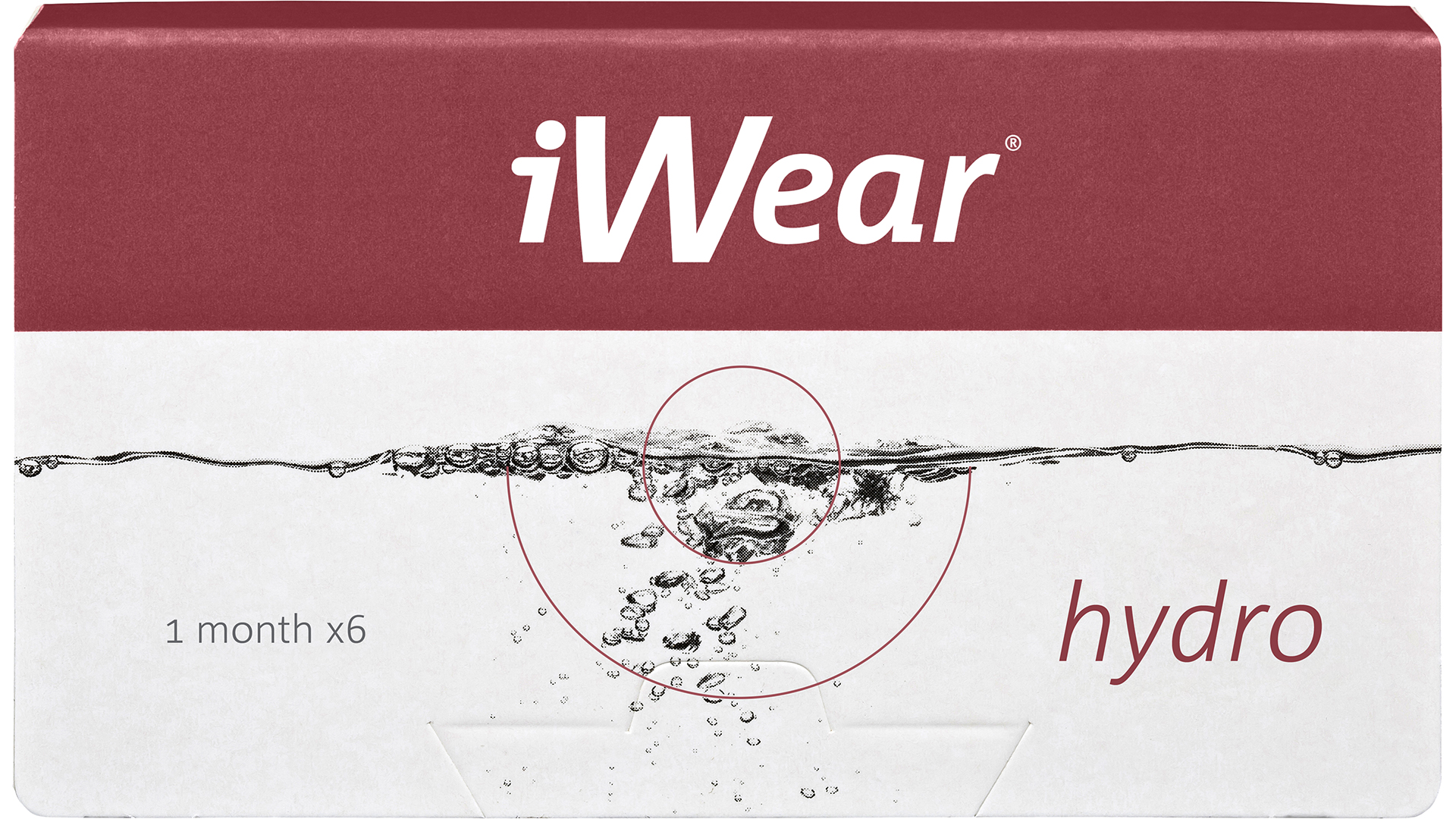 Front iWear iWear hydro Mensais 6 lentes por caixa