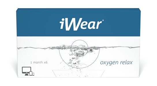 iWear iWear oxygen relax Mensais 6 lentes por caixa