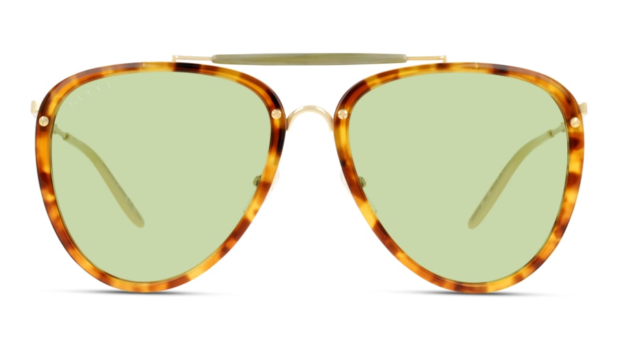 Gucci GG0672S 003 Yellow/Havana e Dourado