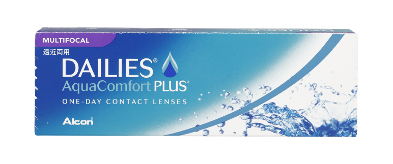 Front Dailies Dailies AquaComfort plus Multifocais Diárias 30 lentes por caixa